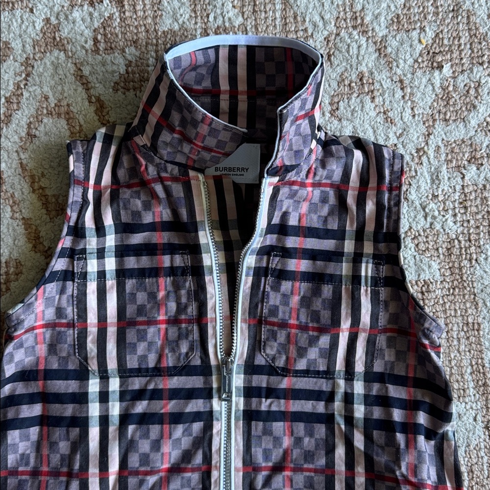 AUTH Burberry girls zip dress 3 T